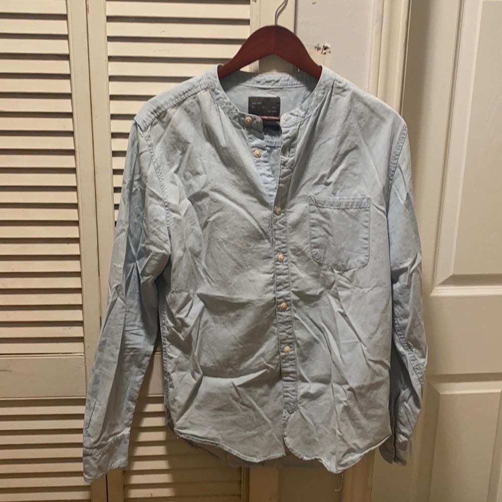 Zara- blue button down shirt